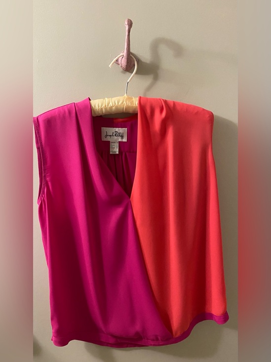 Joseph Ribkoff Tops - Joseph Ribkoff Hot Pink & Coral Sleeveless Top